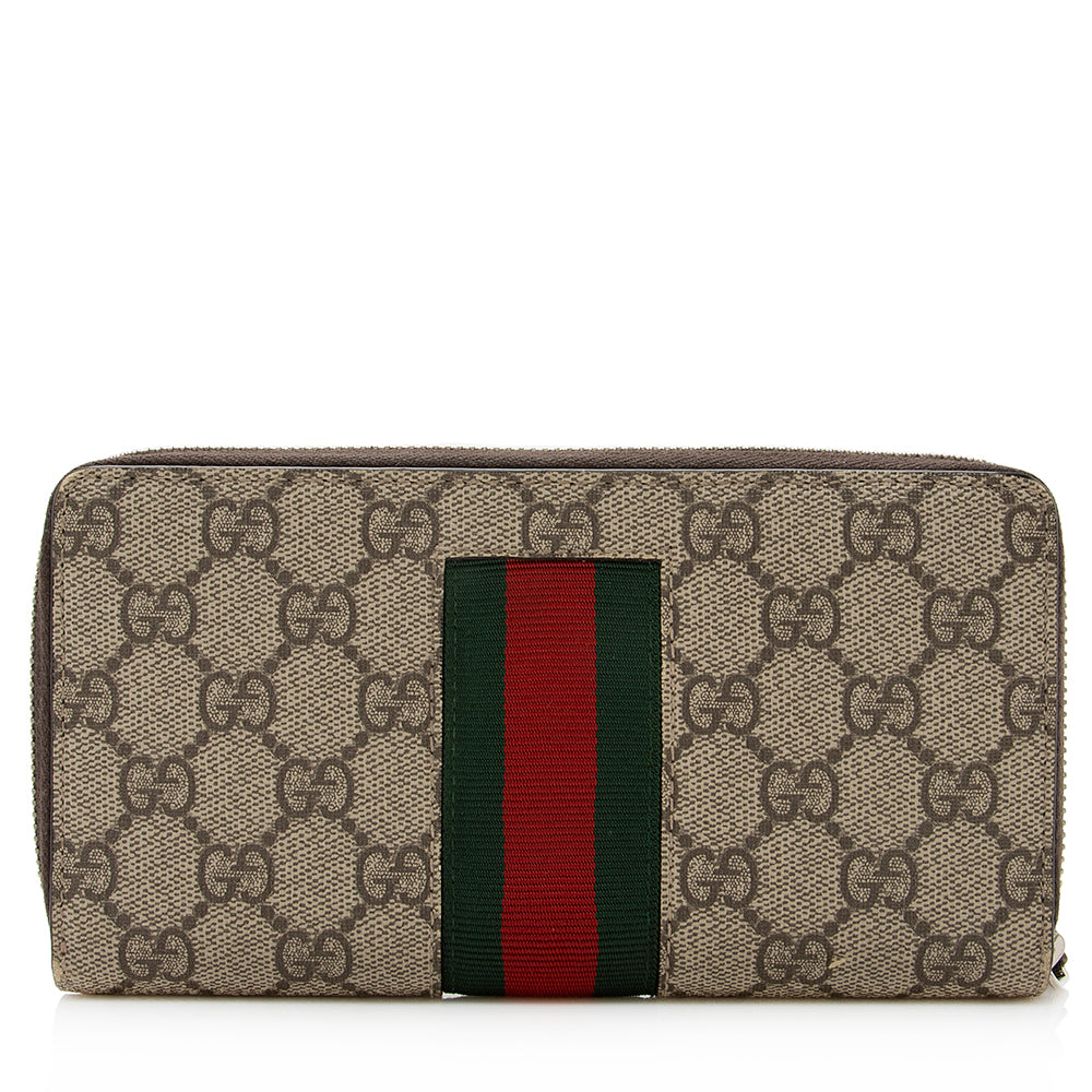 Gucci GG Canvas Supreme Long Wallet