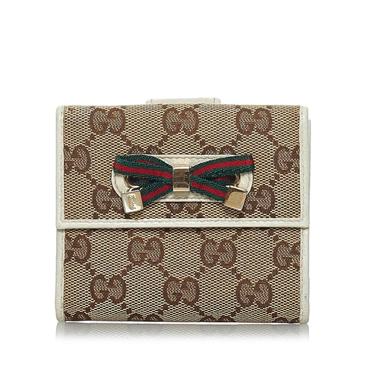 Gucci GG Canvas Web Small Wallet