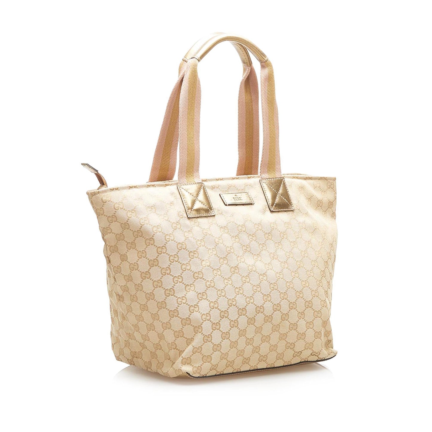 Gucci GG Canvas Web Tote Bag (SHG-17900)