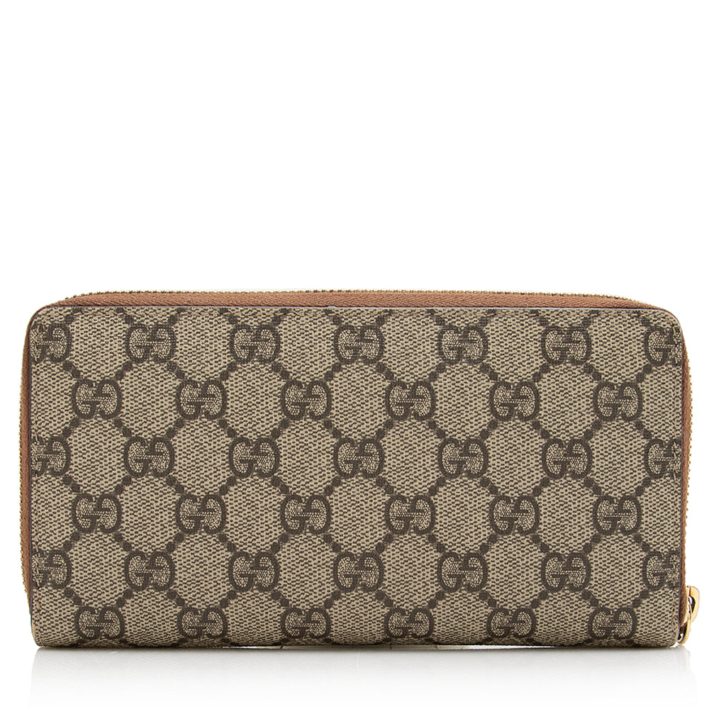 Gucci GG Canvas Zip Around Wallet