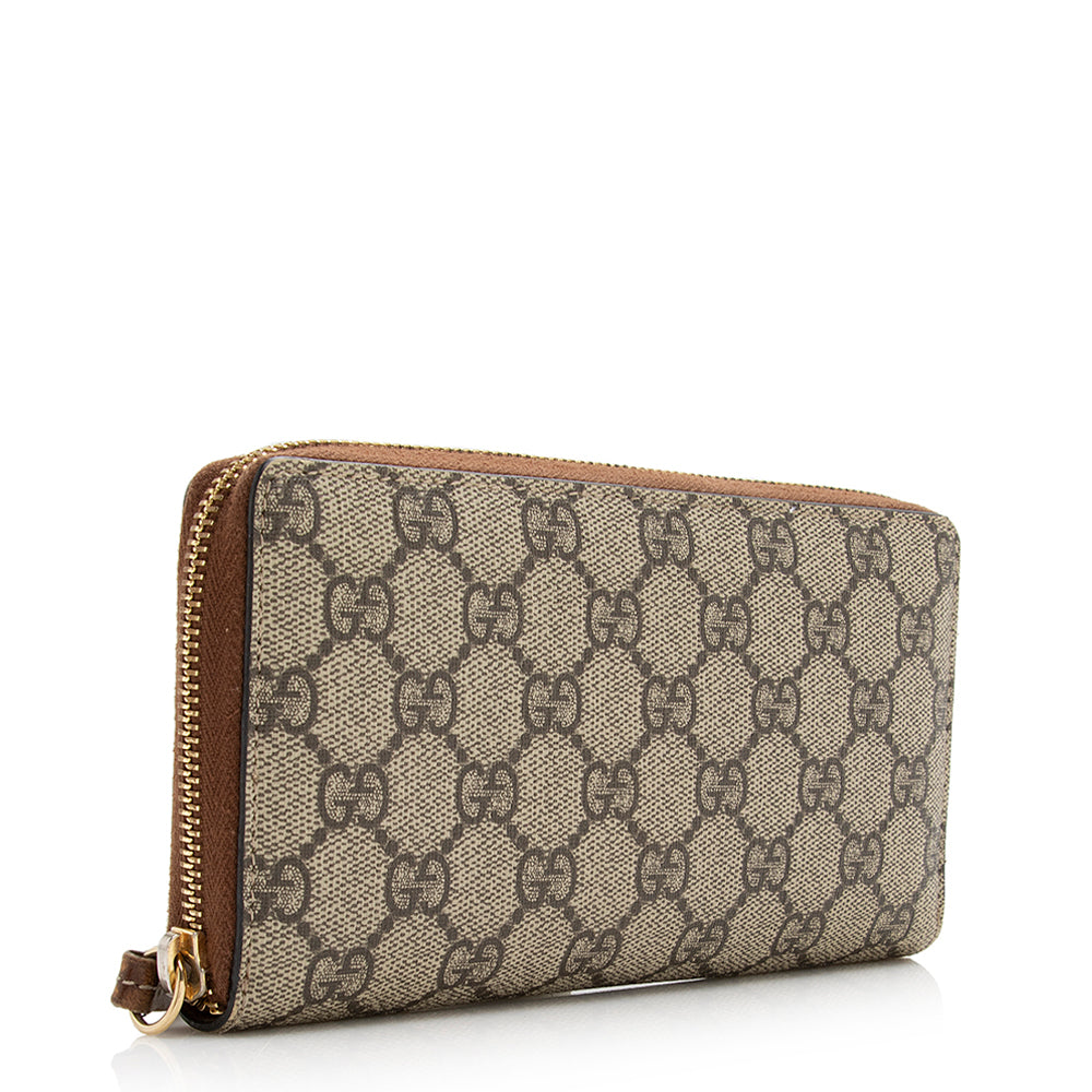 Gucci GG Canvas Zip Around Wallet