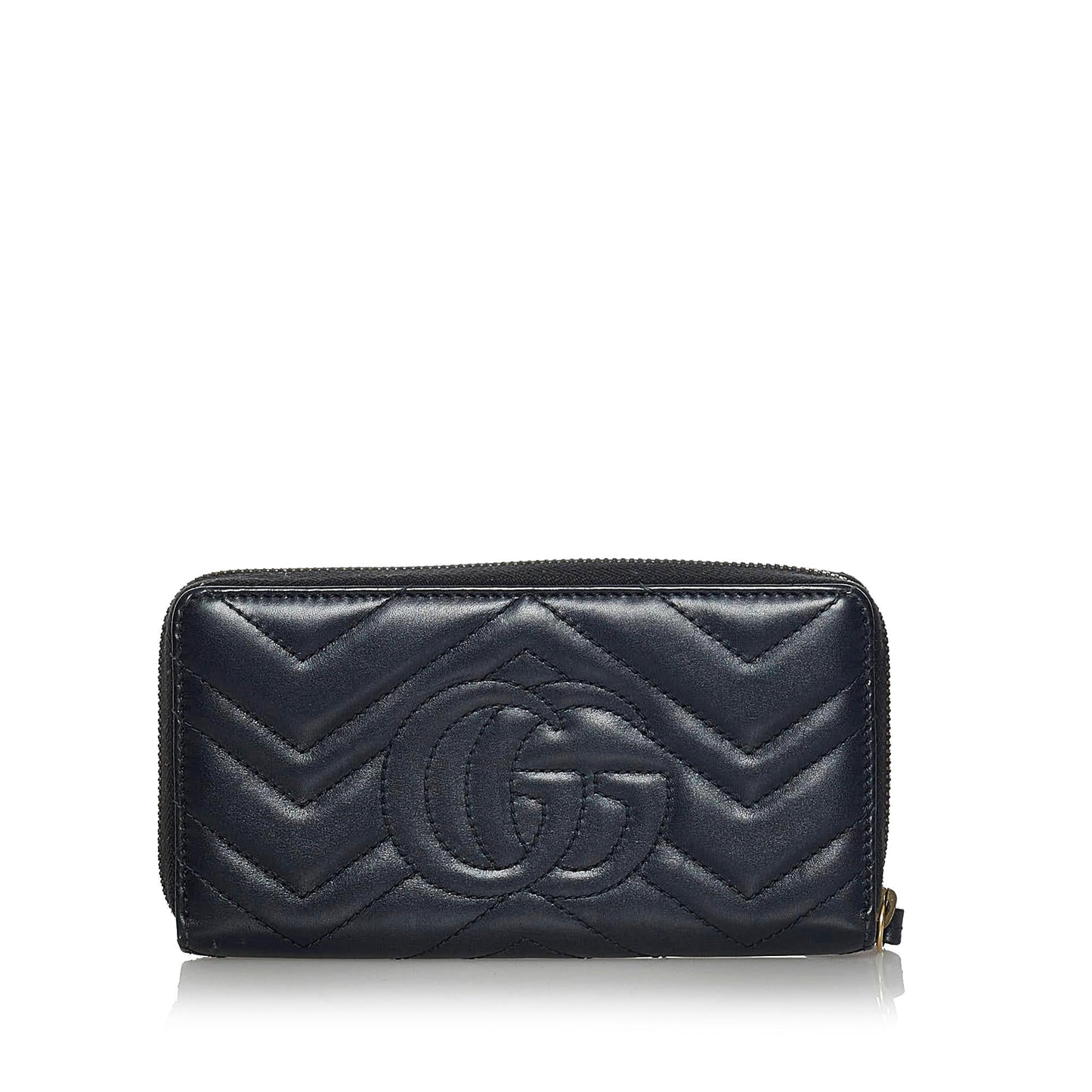 Gucci GG Marmont Matelasse Leather Zip Around Wallet