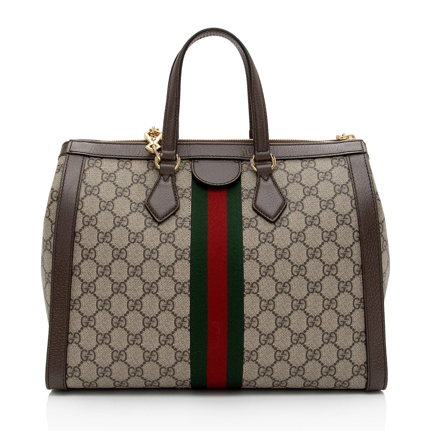 Gucci GG Supreme Ophidia Medium Top Handle Tote (SHF-CFDl5D)