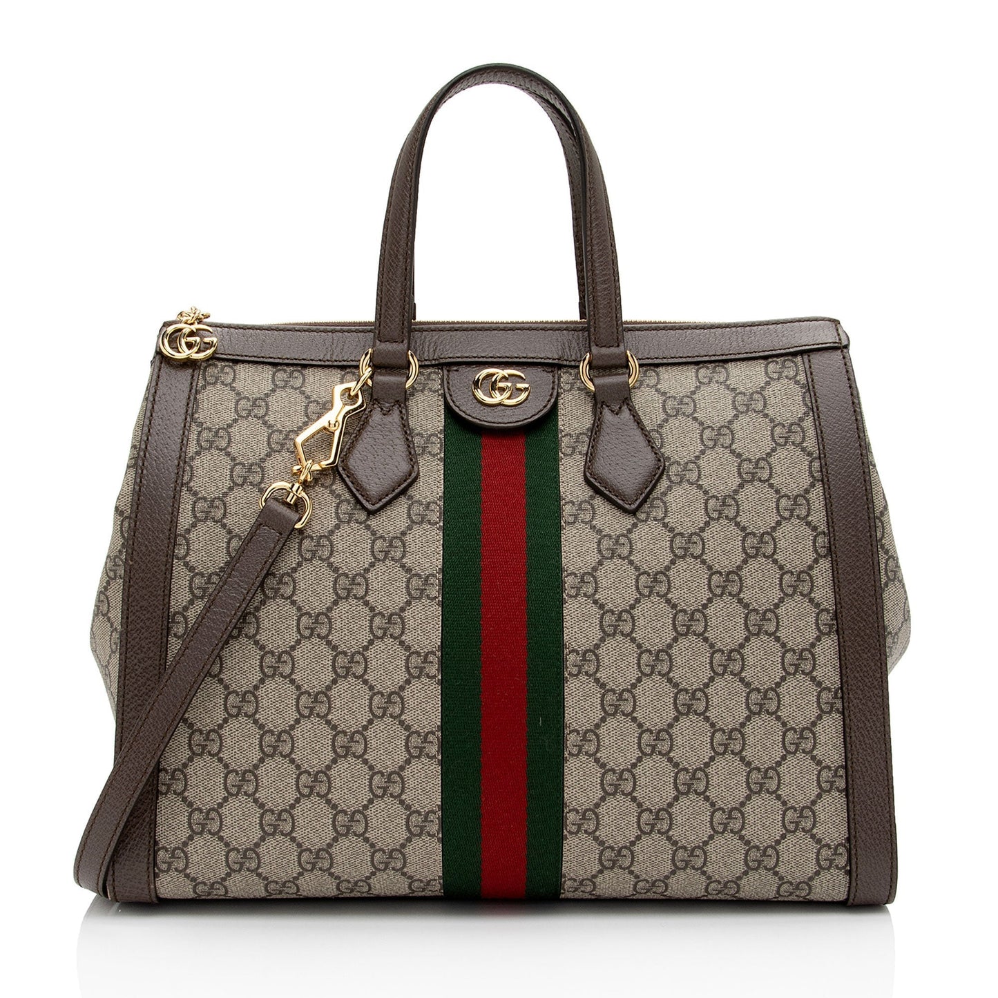 Gucci GG Supreme Ophidia Medium Top Handle Tote (SHF-CFDl5D)