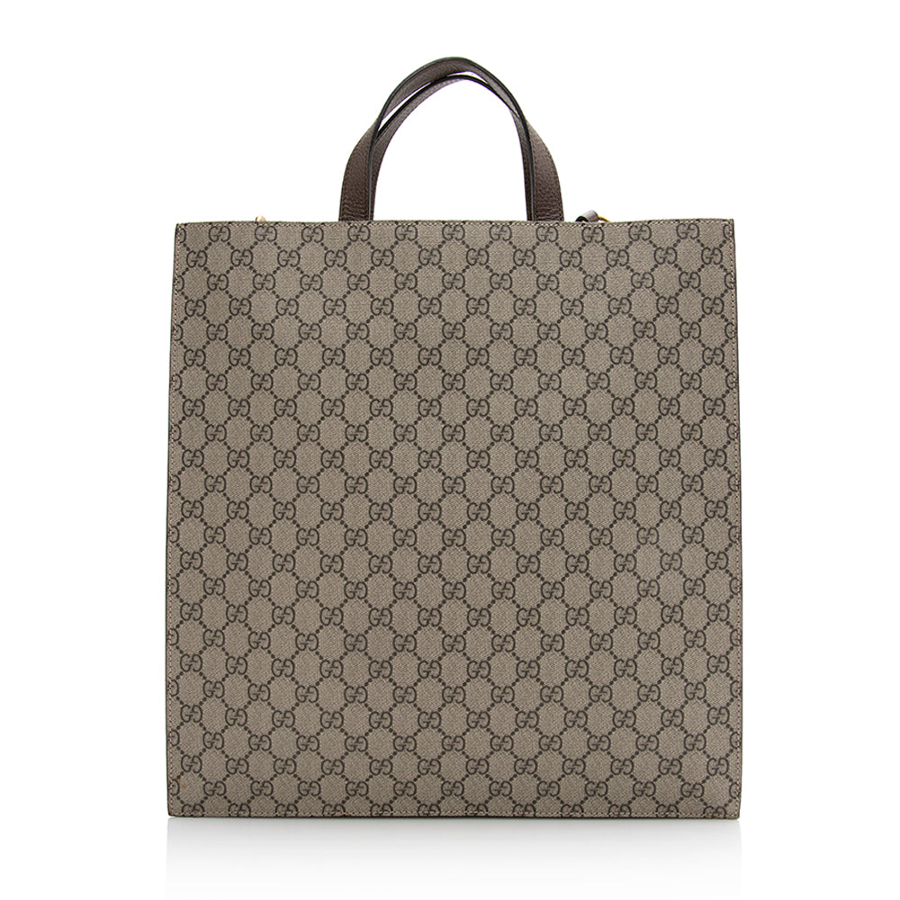 Gucci GG Supreme North South Soft Courrier Tote