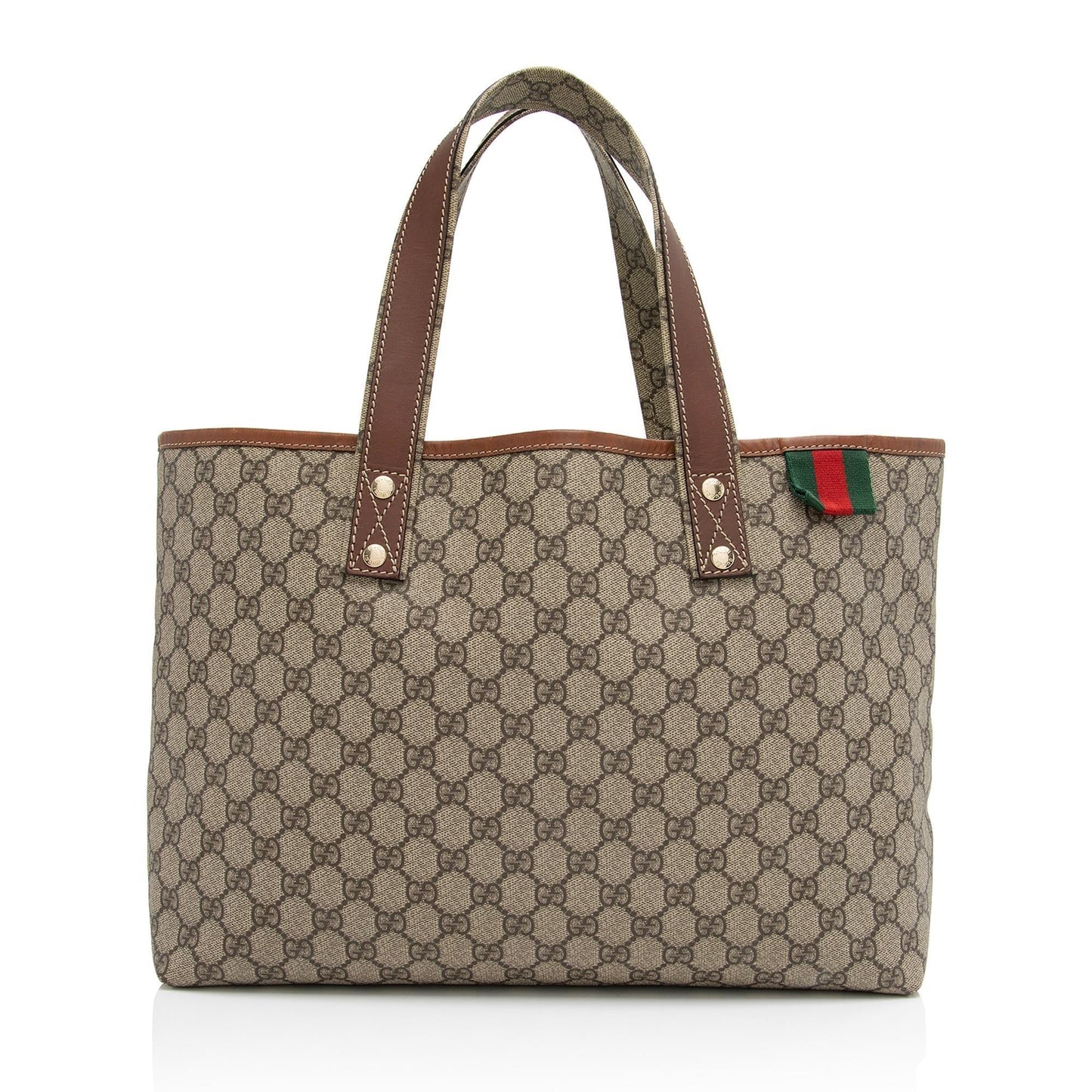 Gucci GG Supreme Signature Web Loop Medium Tote (SHF-ll8U5X)