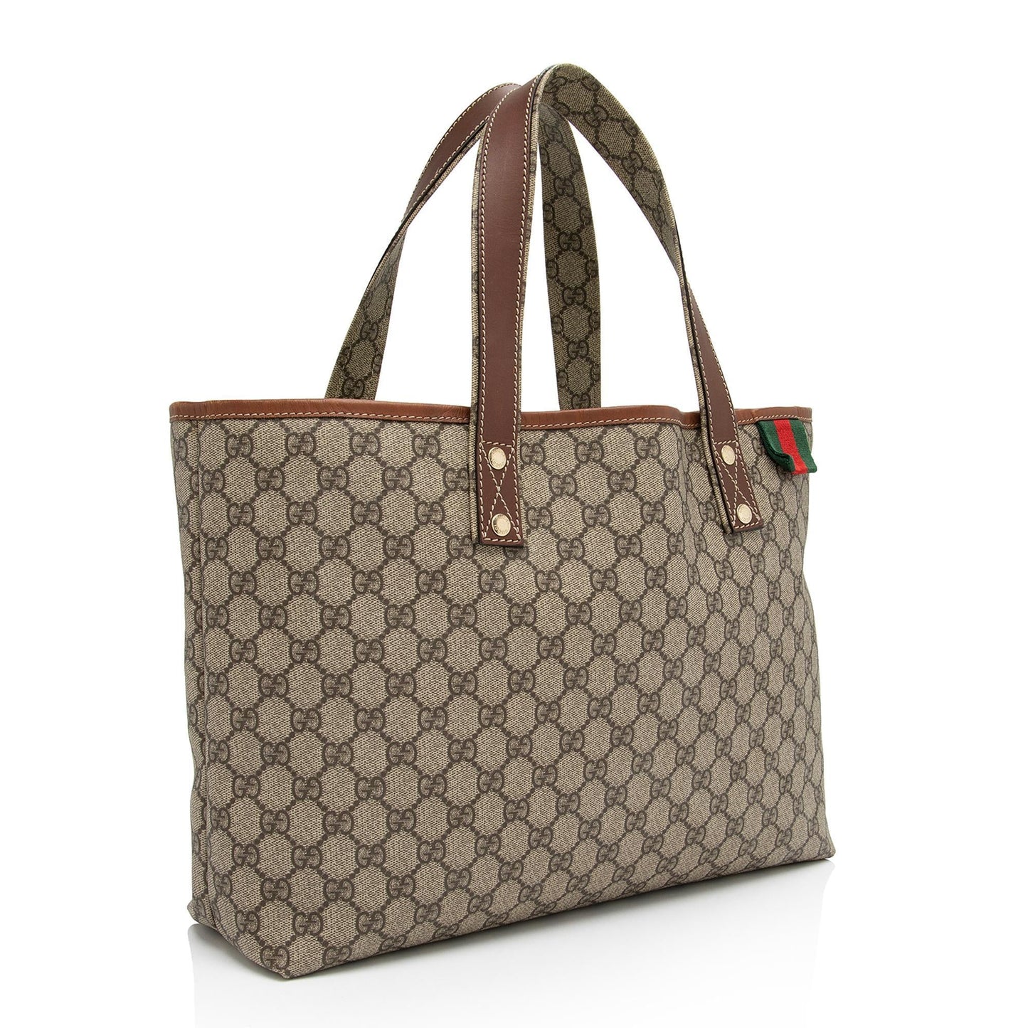 Gucci GG Supreme Signature Web Loop Medium Tote (SHF-ll8U5X)