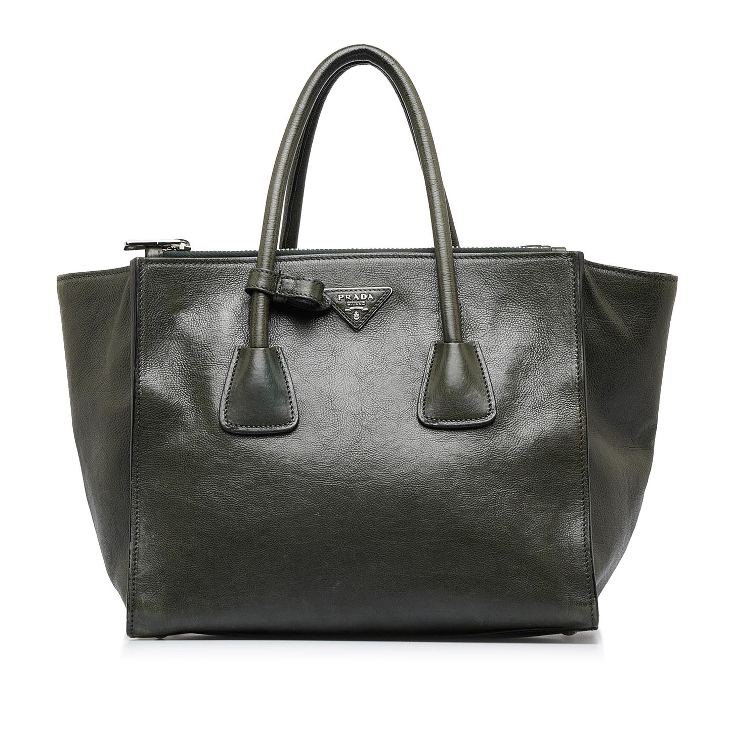 Prada Glace Calf Twin Pocket Satchel (SHG-bCIDtZ)