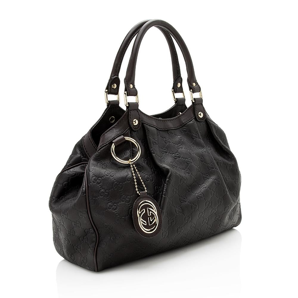 Gucci Guccissima Leather Sukey Medium Tote (SHF-12394)