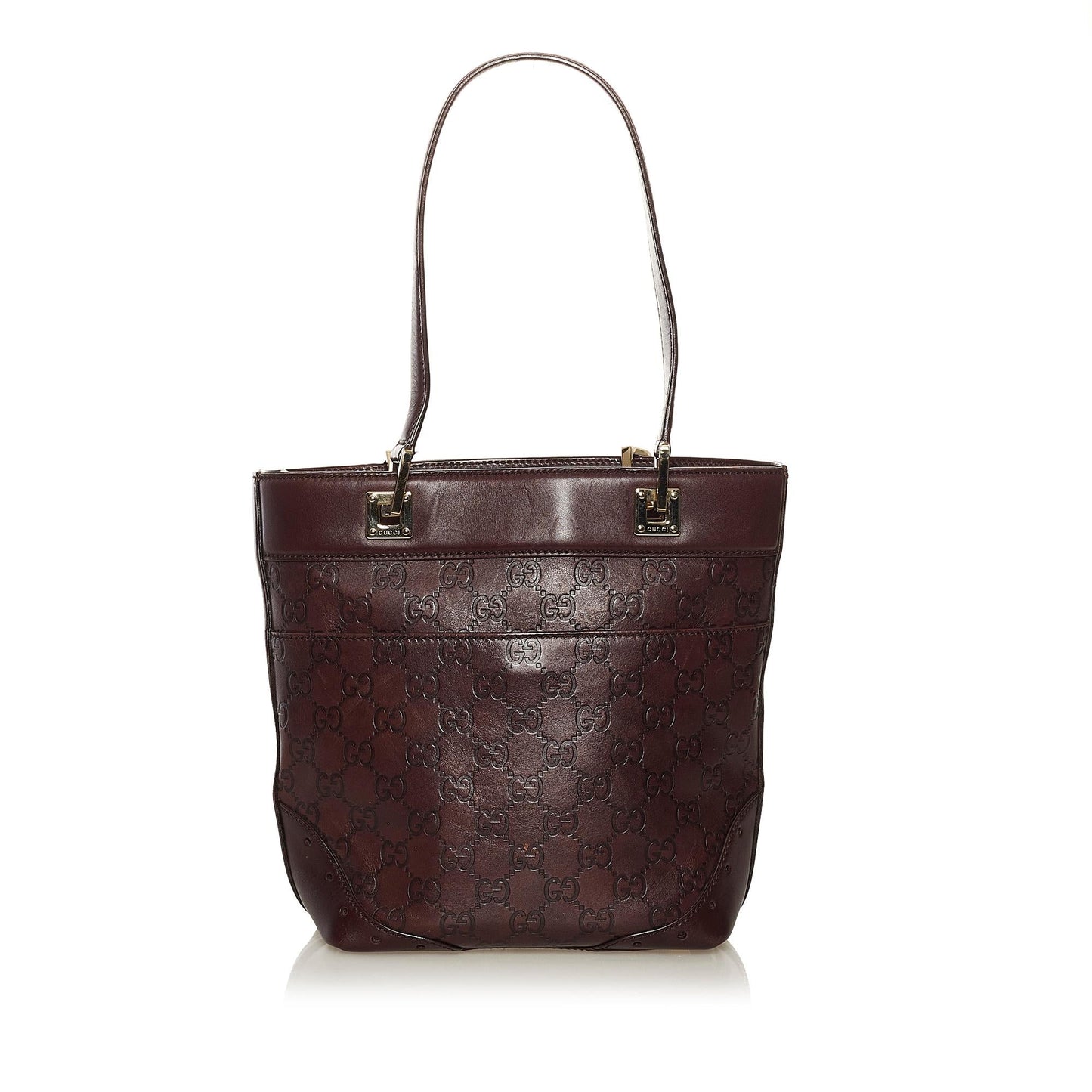 Gucci Guccissima Punch Leather Tote Bag