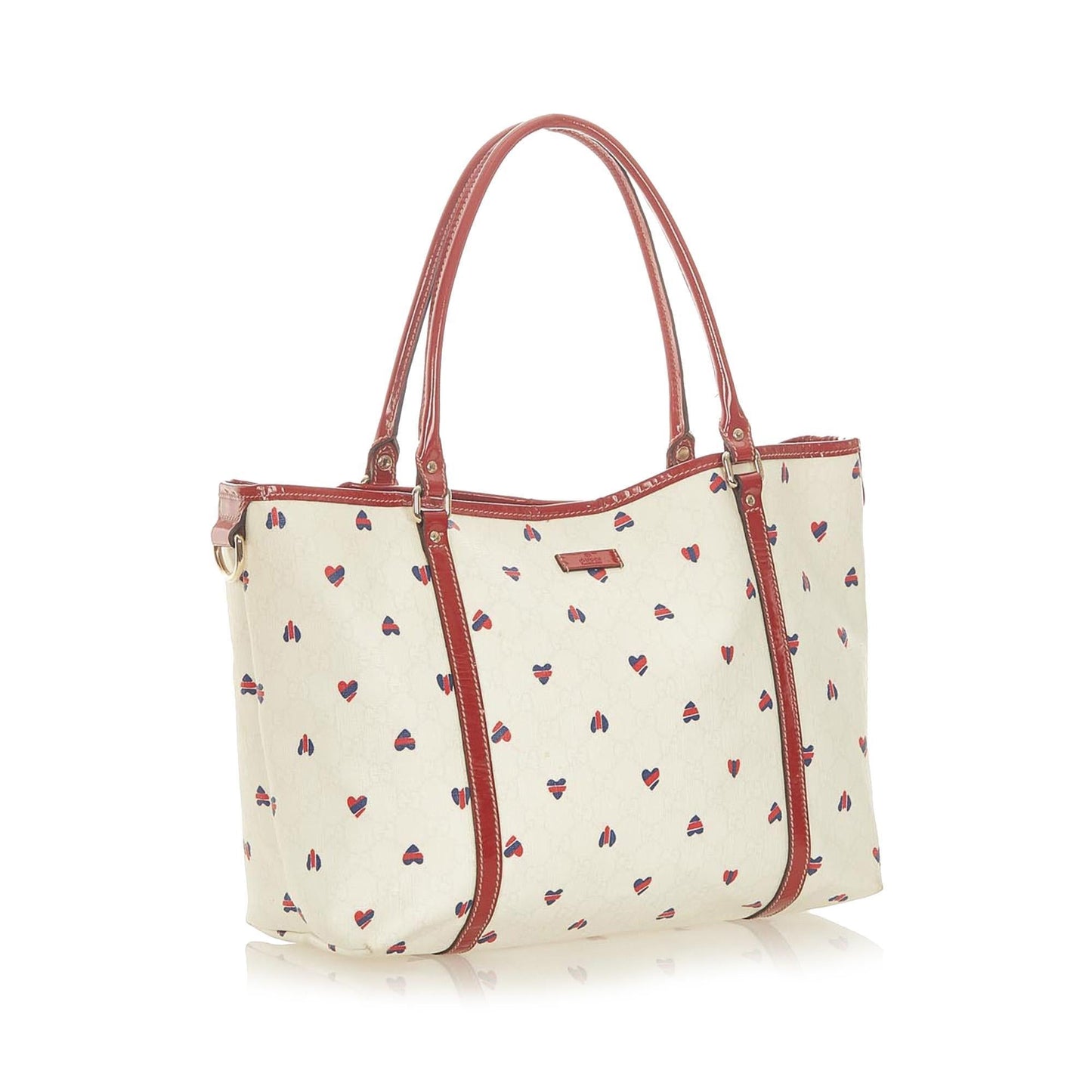 Gucci Heart Print Coated Canvas Joy Tote Bag (SHG-20371)