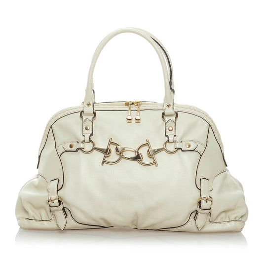 Gucci Horsebit Nail Leather Tote Bag