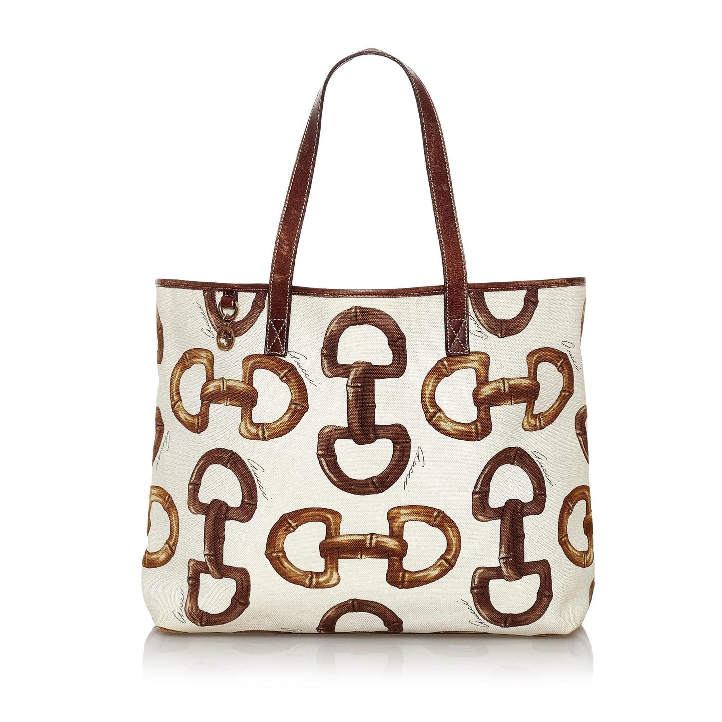 Gucci Horsebit Print Canvas Tote Bag