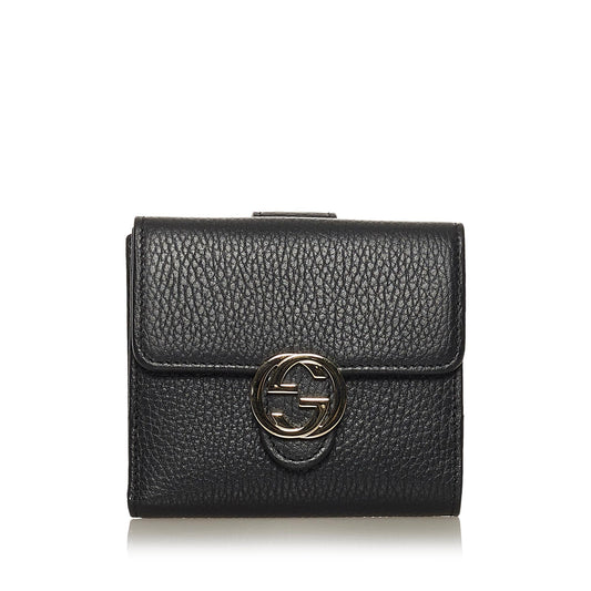 Gucci Interlocking G Leather Small Wallet