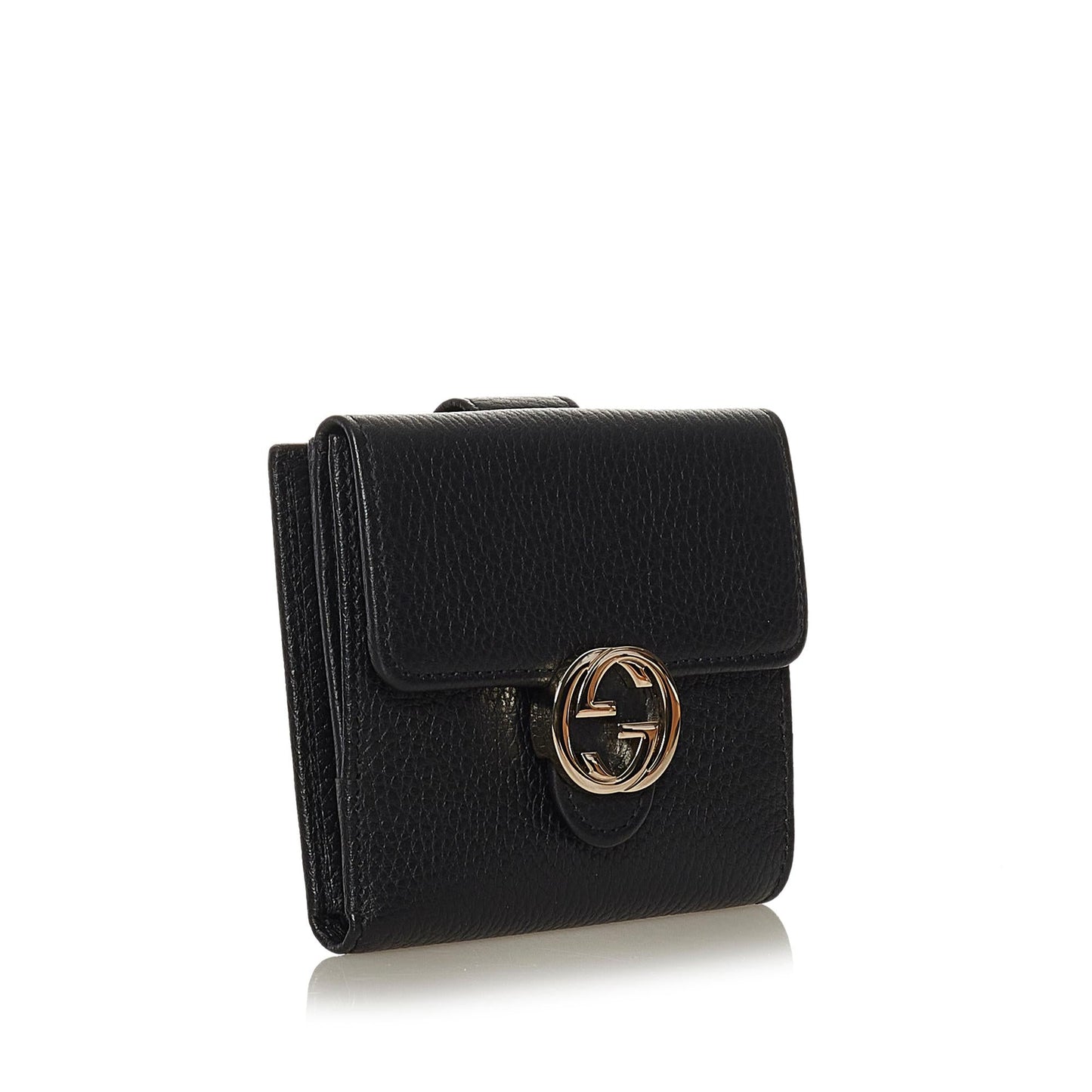 Gucci Interlocking G Leather Small Wallet