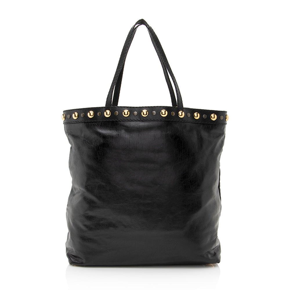 Gucci Leather Babouska Large Tote