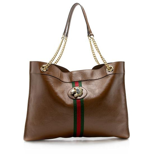 Gucci Leather Rajah Large Tote