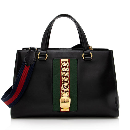 Gucci Leather Sylvie Top Handle Tote - FINAL SALE