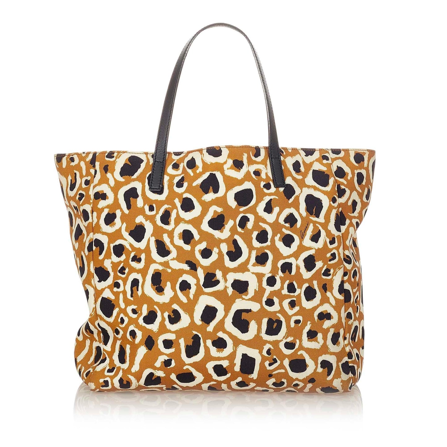 Gucci Leopard Printed Nylon Tote Bag