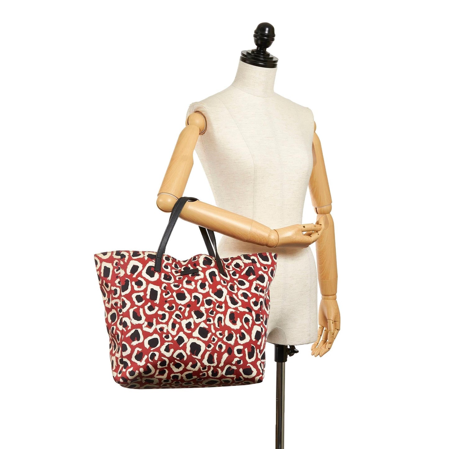 Gucci Leopard Printed Nylon Tote Bag