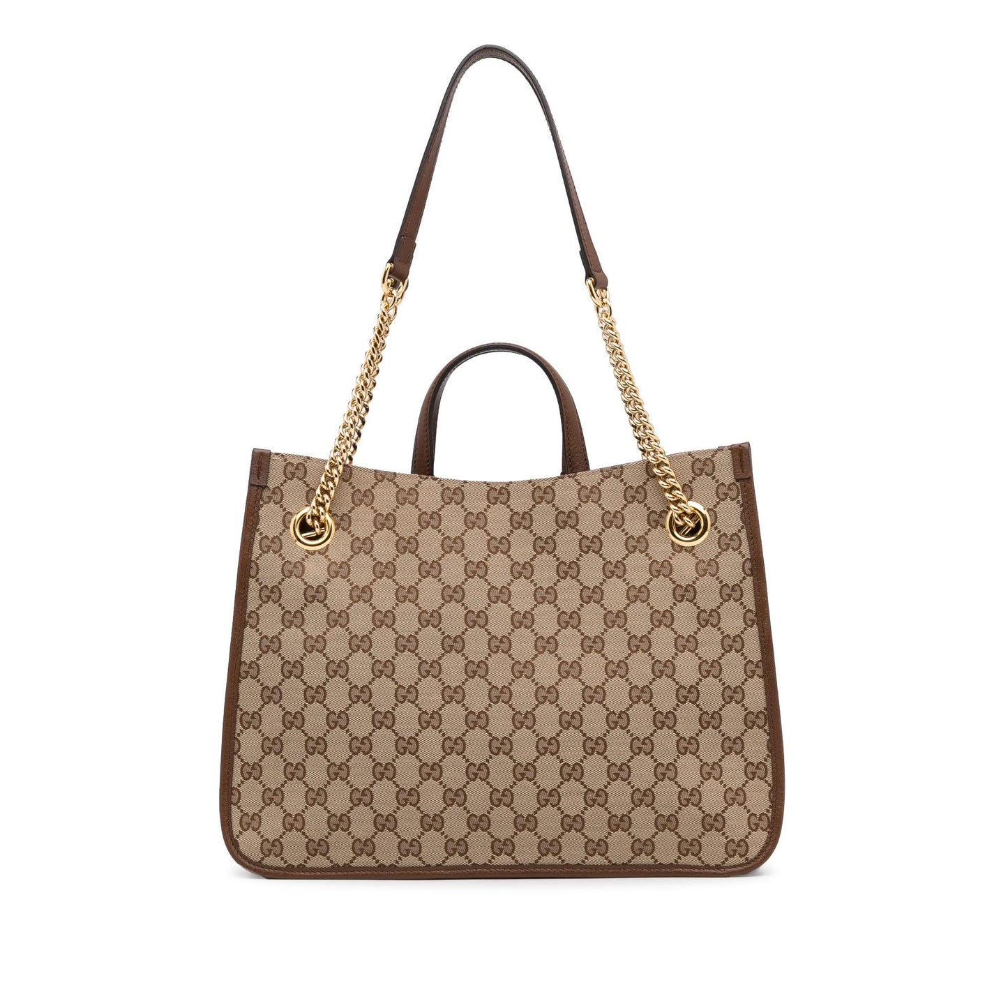 Gucci Medium GG Canvas 1955 Horsebit Chain Tote (SHG-NytGs4)