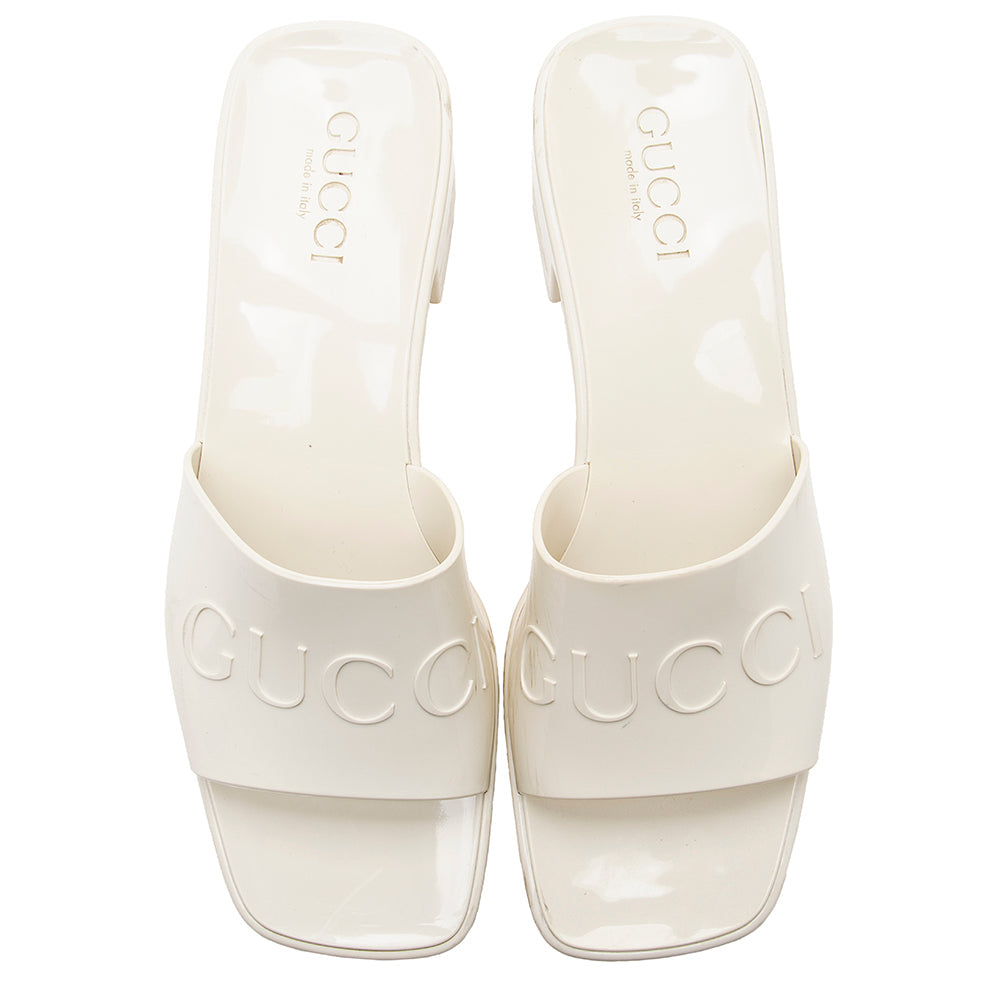 Gucci Rubber Slide Sandals - Size 9 / 39