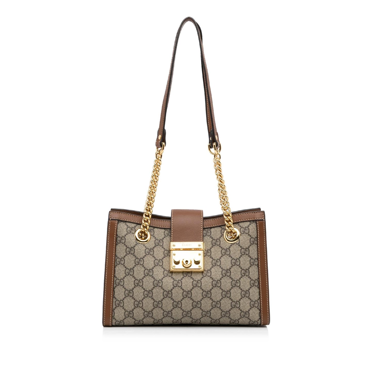 Gucci Small GG Supreme Padlock Tote (SHG-Sftv9N)