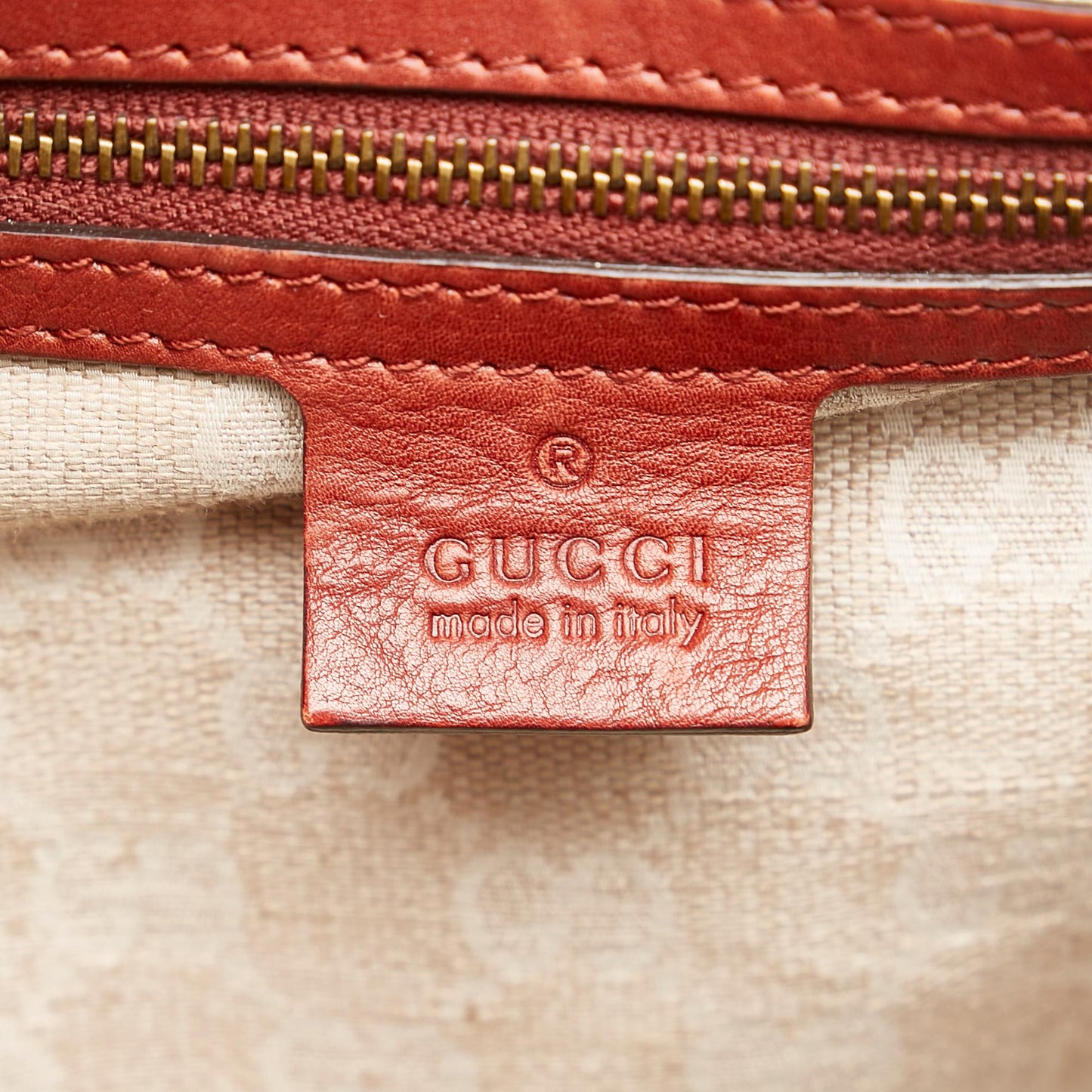 Gucci Soft Stirrup Nubuck Leather Tote Bag