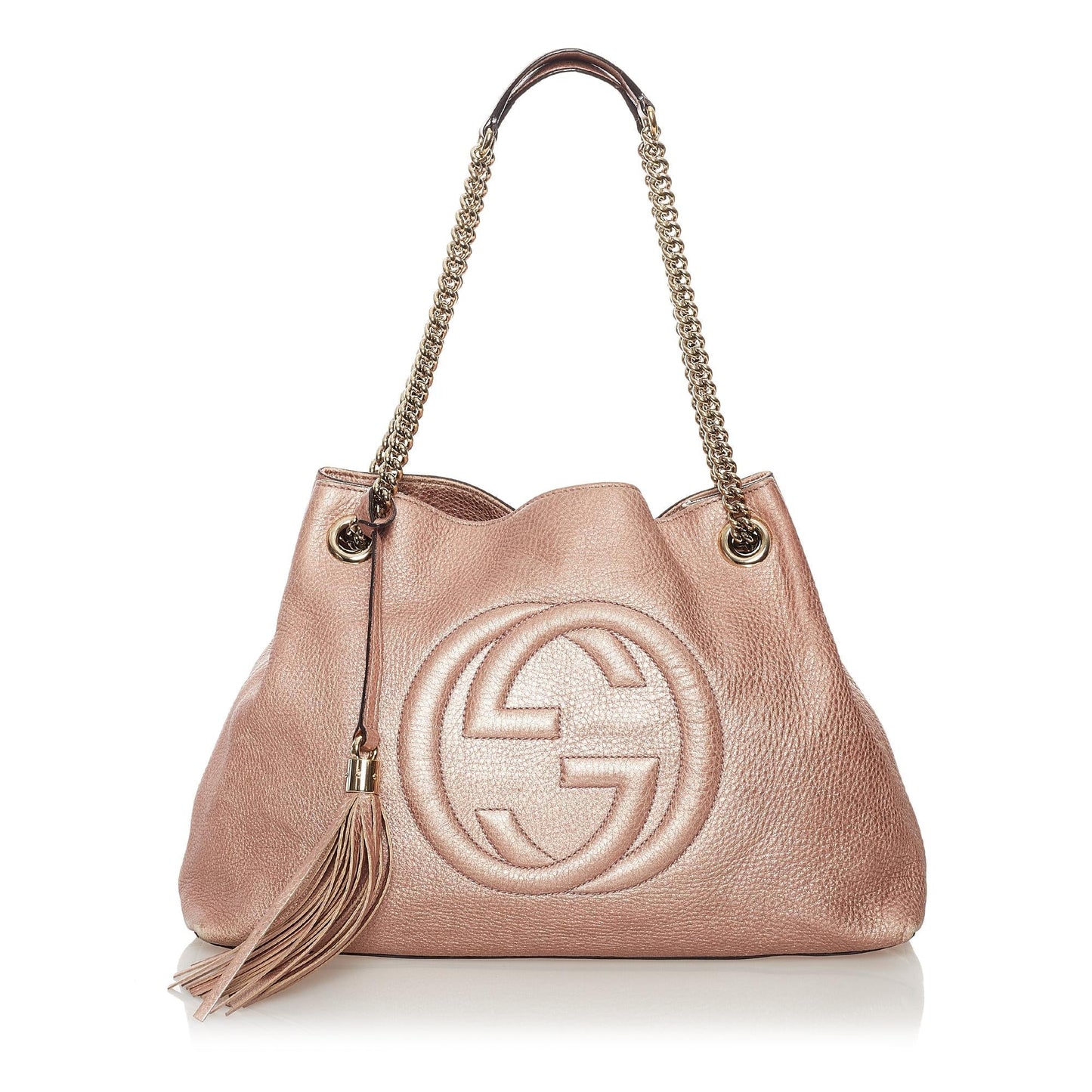 Gucci Soho Chain Leather Tote Bag