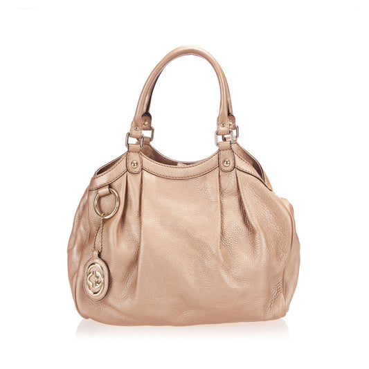 Gucci Leather Sukey Tote (SHG-12819)