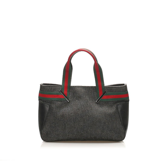 Gucci Web Denim Tote Bag (SHG-15408)