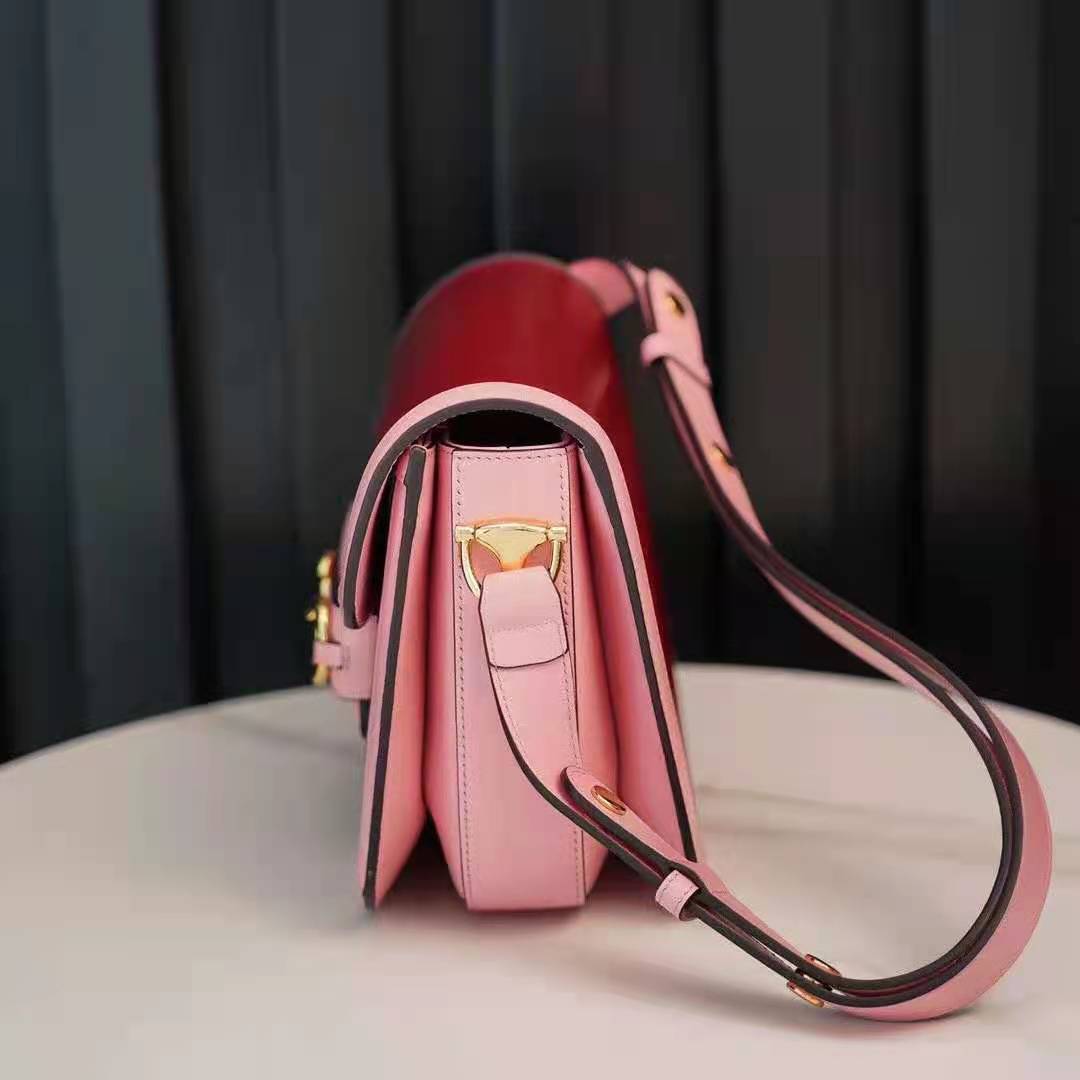 Gucci Women Gucci Horsebit 1955 Small Shoulder Bag Dark Red Leather