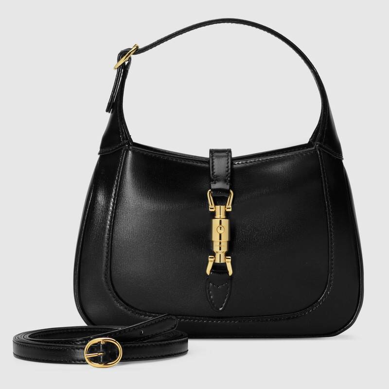 Gucci Women Jackie 1961 Mini Shoulder Bag in Leather-Black