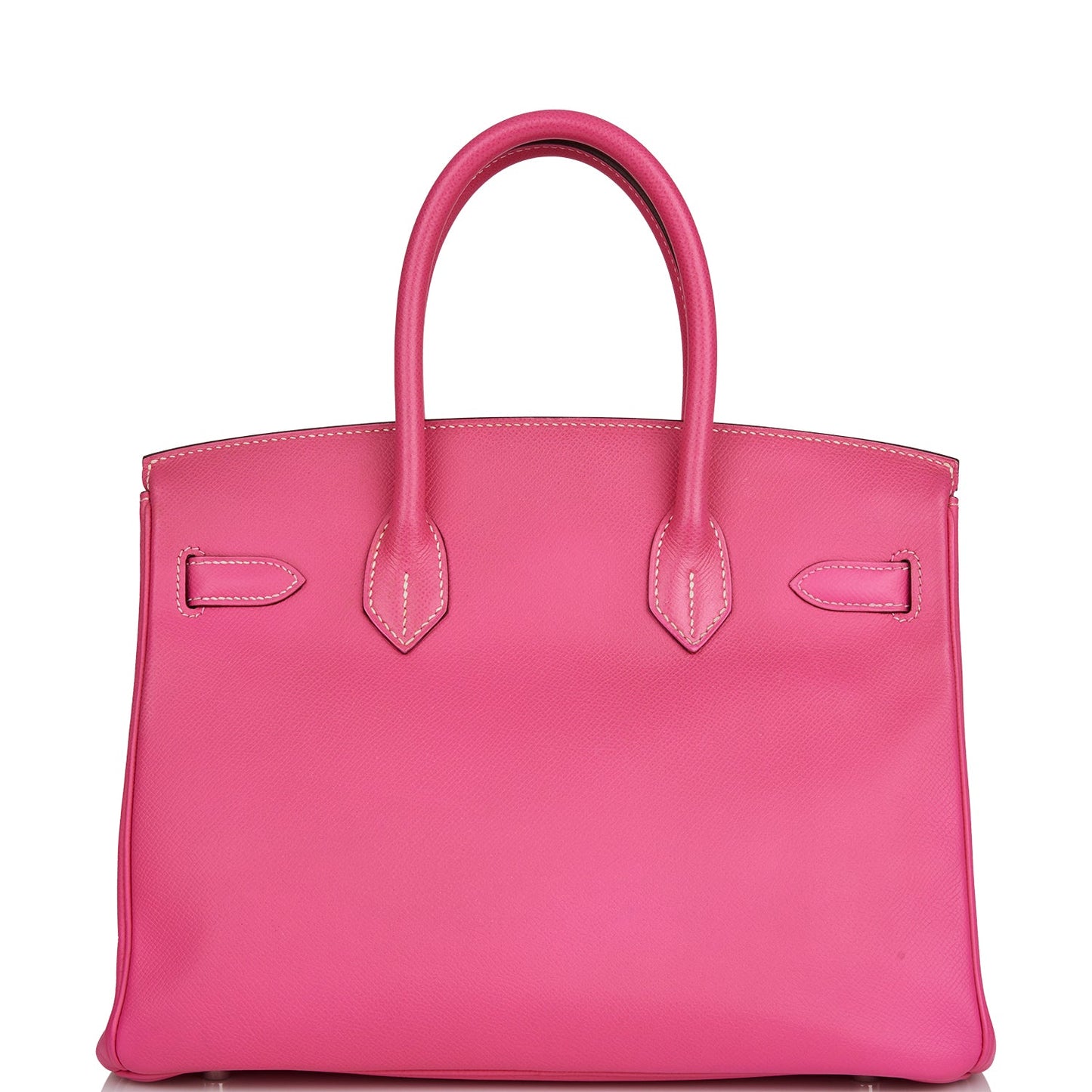 Pre-owned Hermes Birkin 30 Rose Tyrien Candy Epsom Palladium Hardware