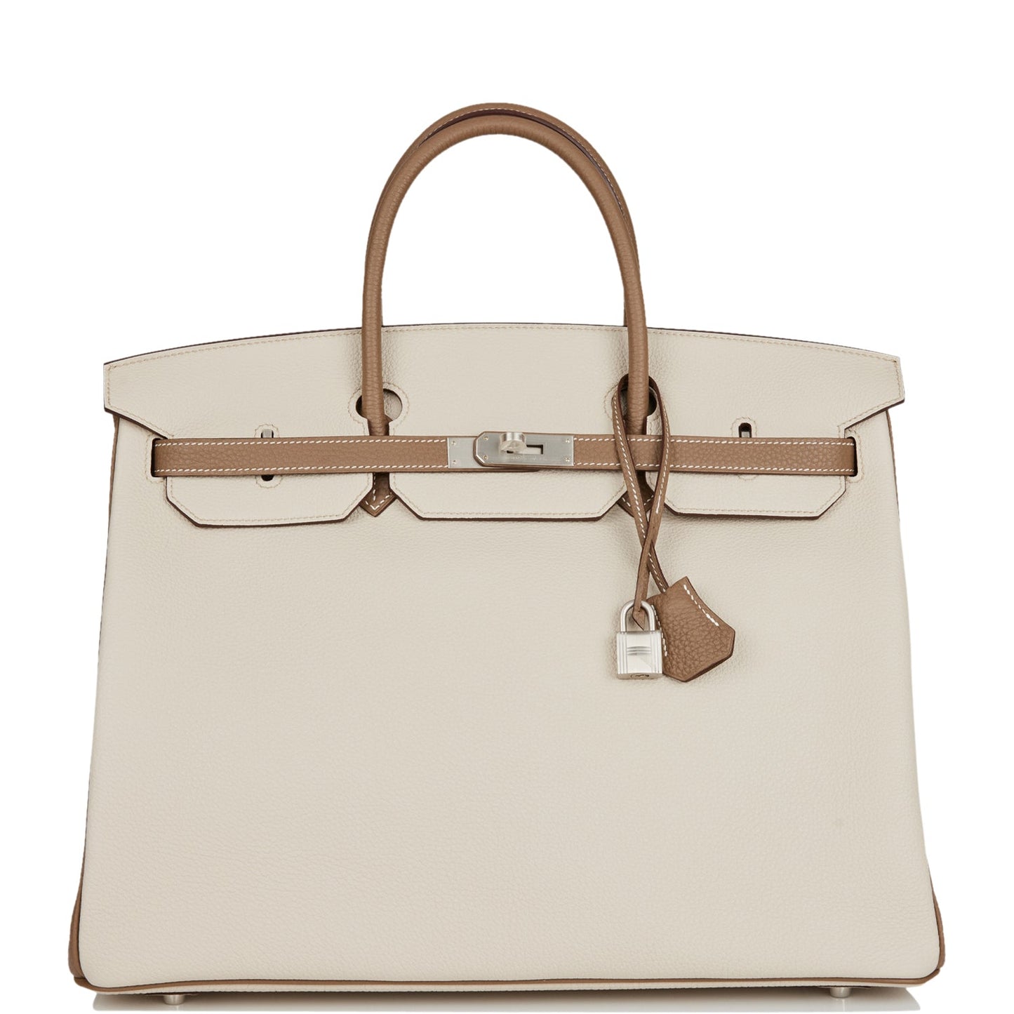 Hermes Special Order (HSS) Birkin 40 Beton and Etoupe Togo Brushed Palladium Hardware