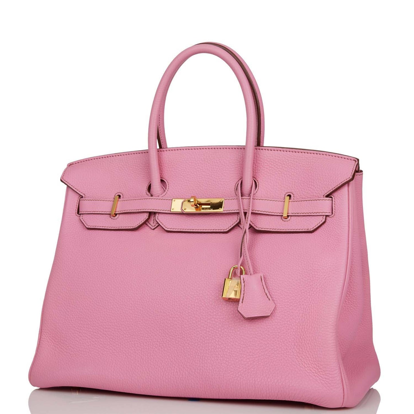 Pre-owned Hermes Birkin 35 Bubblegum Togo Gold Hardware