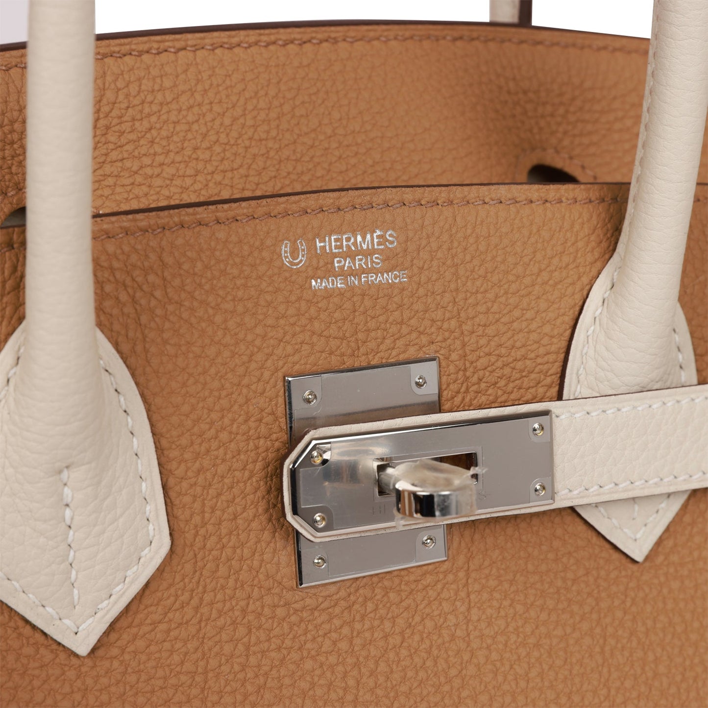 Hermes Special Order (HSS) Birkin 30 Chai and Craie Togo Palladium Hardware