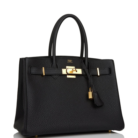 Hermes 3 En 1 Birkin 30 Black Togo and Swift Gold Hardware