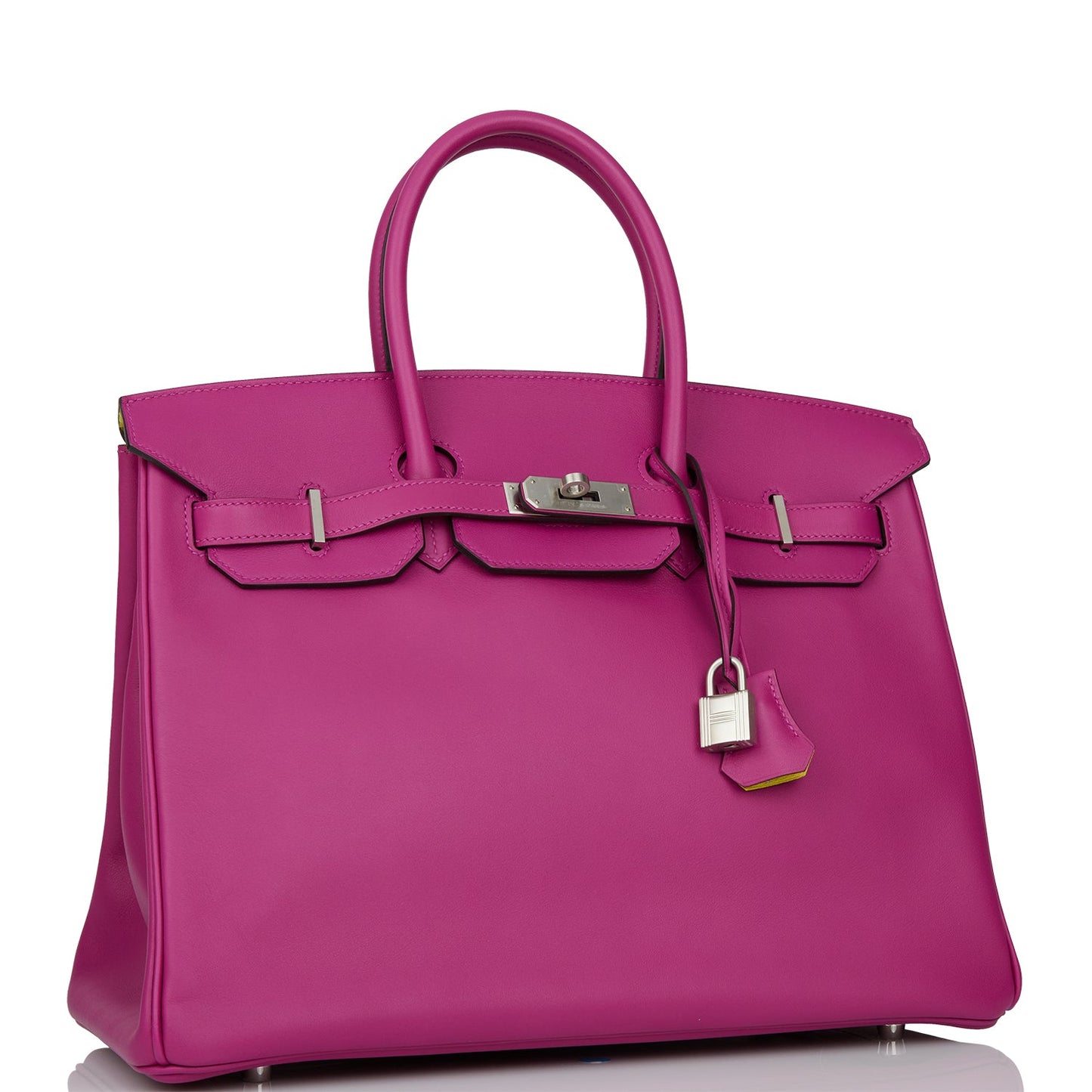 Hermes Special Order (HSS) Birkin 35 Rose Pourpre Verso Swift Brushed Palladium Hardware