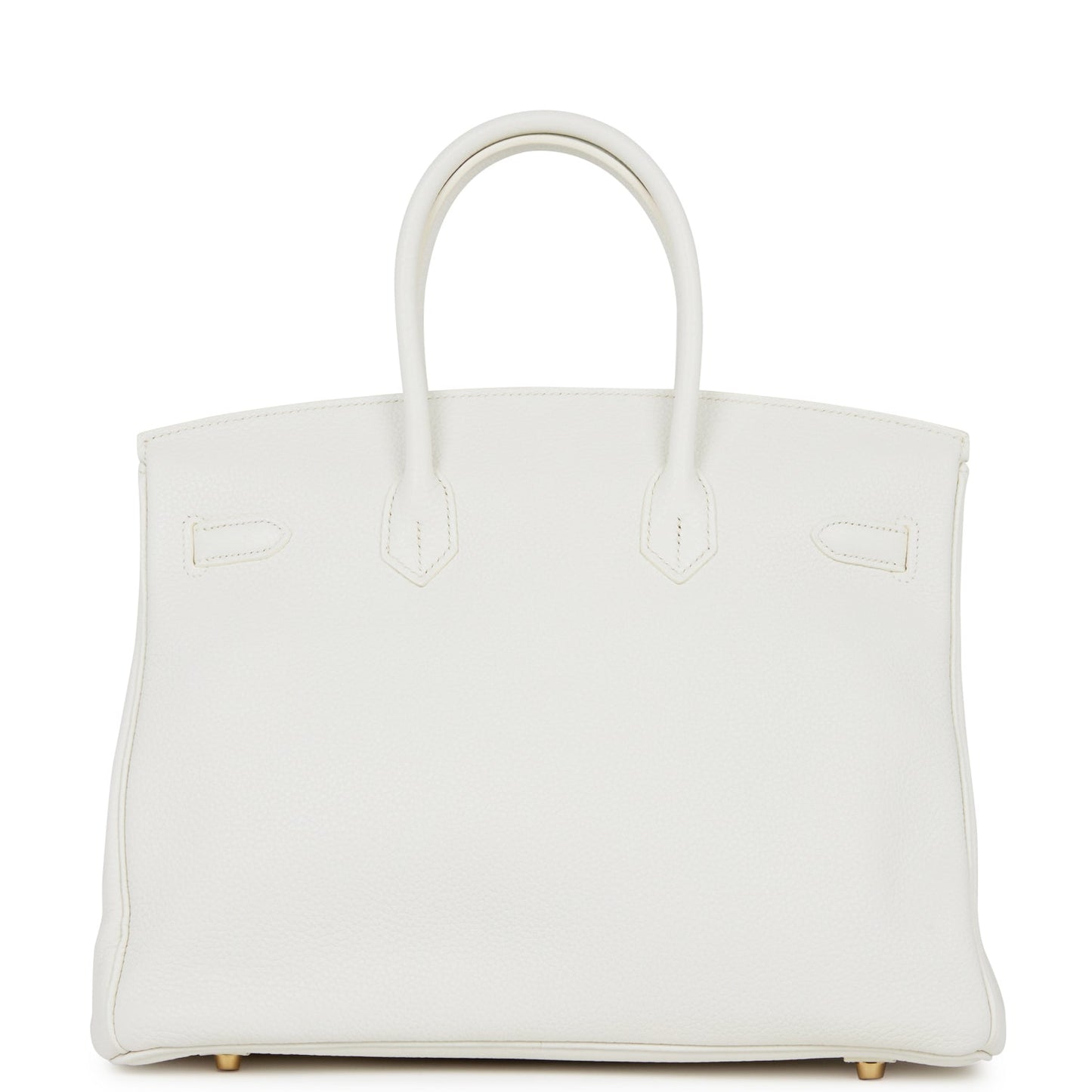 Hermes Birkin 35 White Clemence Gold Hardware