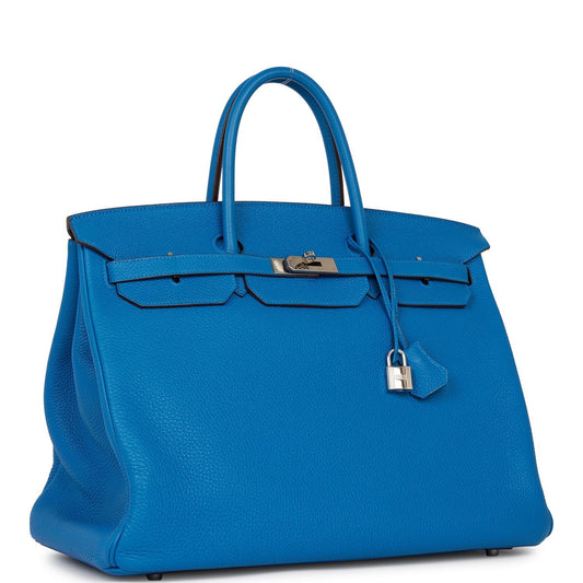 Hermes Birkin 40 Mykonos Togo Palladium Hardware