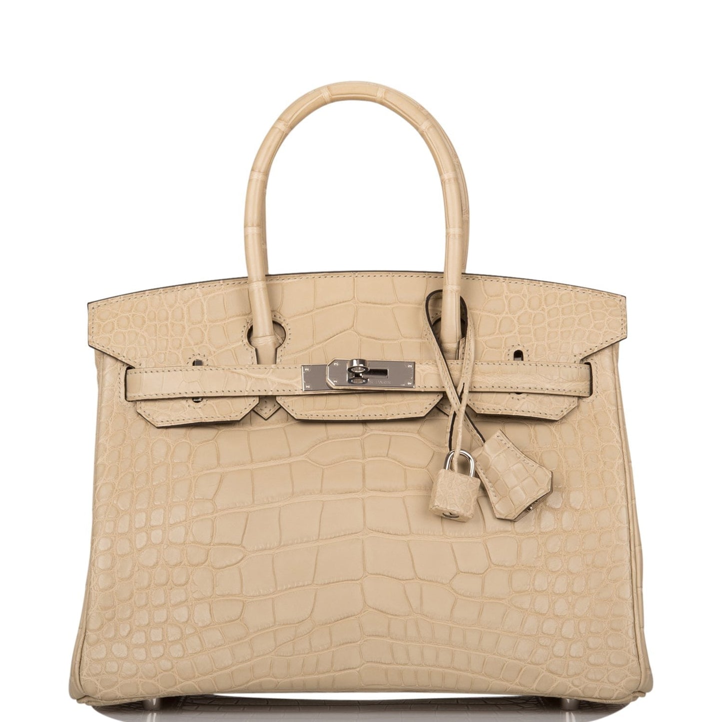 Hermes Trench Matte Alligator Birkin 30cm Palladium Hardware