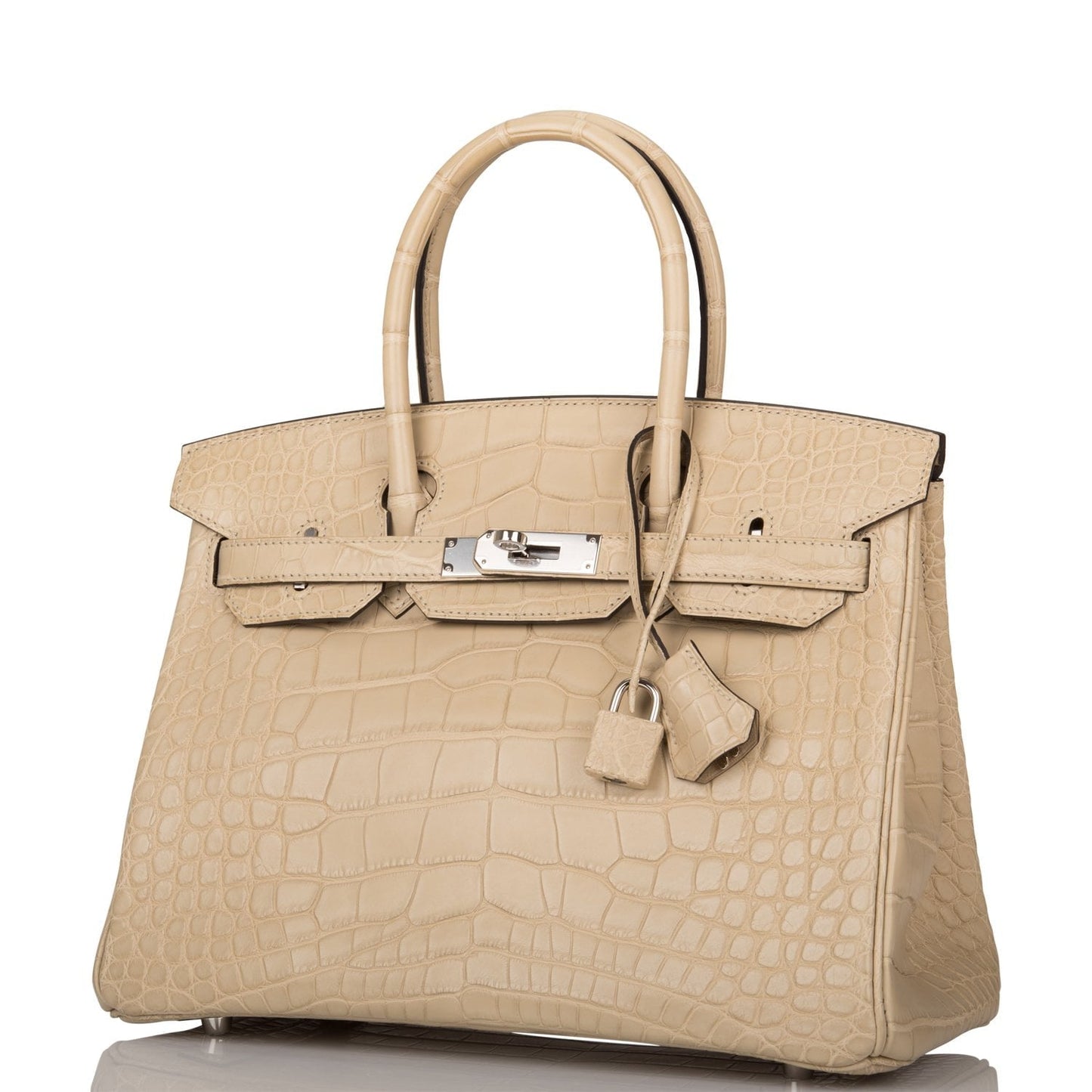 Hermes Trench Matte Alligator Birkin 30cm Palladium Hardware