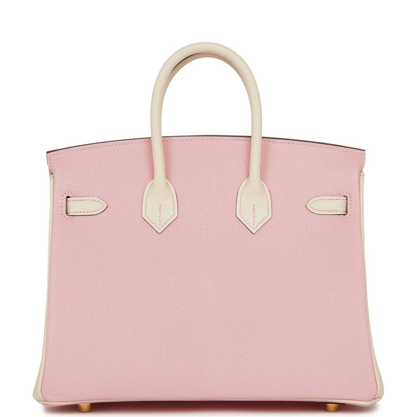 Hermes Special Order (HSS) Birkin 25 Rose Sakura and Nata Chèvre Brushed Gold Hardware