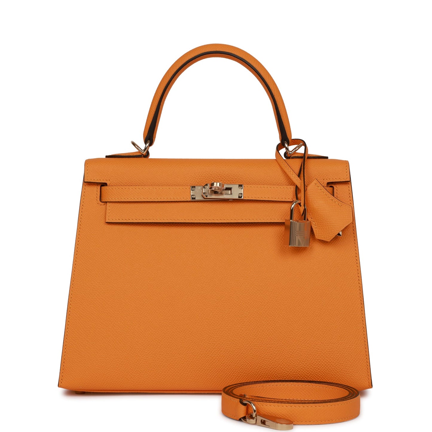 Hermes Special Order (HSS) Kelly Sellier 25 Jaune D'Or Epsom Permabrass Hardware