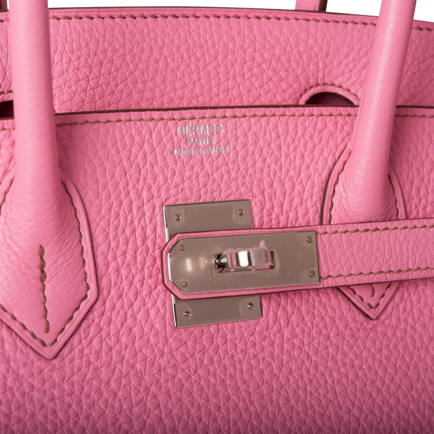 Pre-owned Hermes Birkin 30 Bubblegum Togo Palladium Hardware