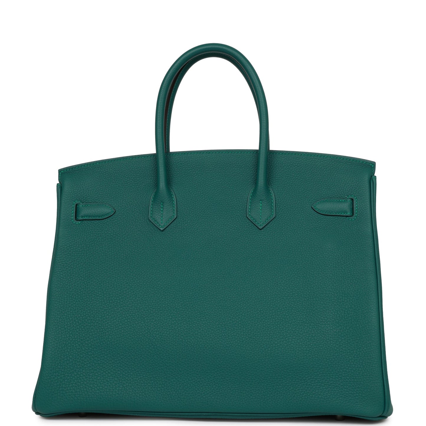 Pre-owned Hermes Birkin 35 Malachite Togo Palladium Hardware - Deposit