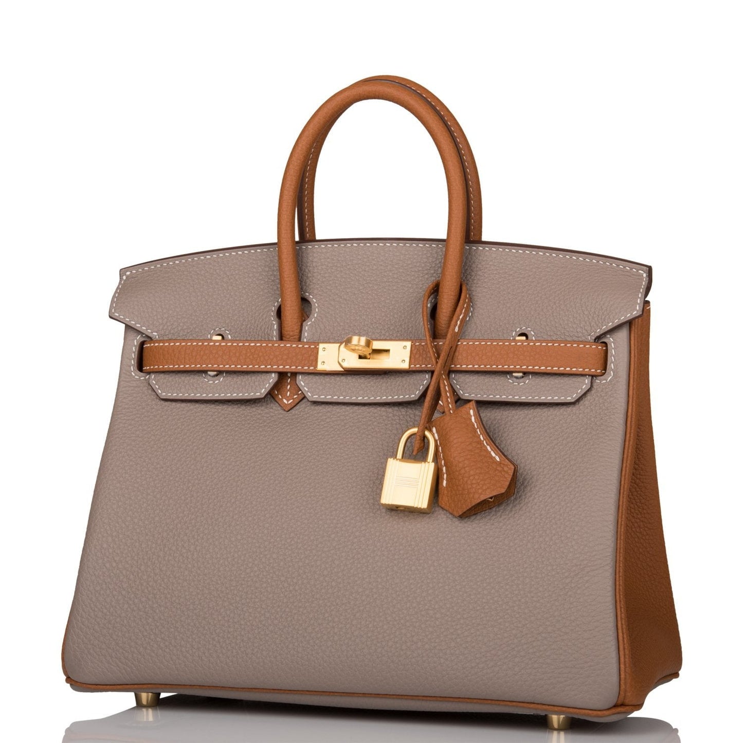 Hermes Special Order (HSS) Birkin 25 Gris Asphalte and Gold Togo Brushed Gold Hardware