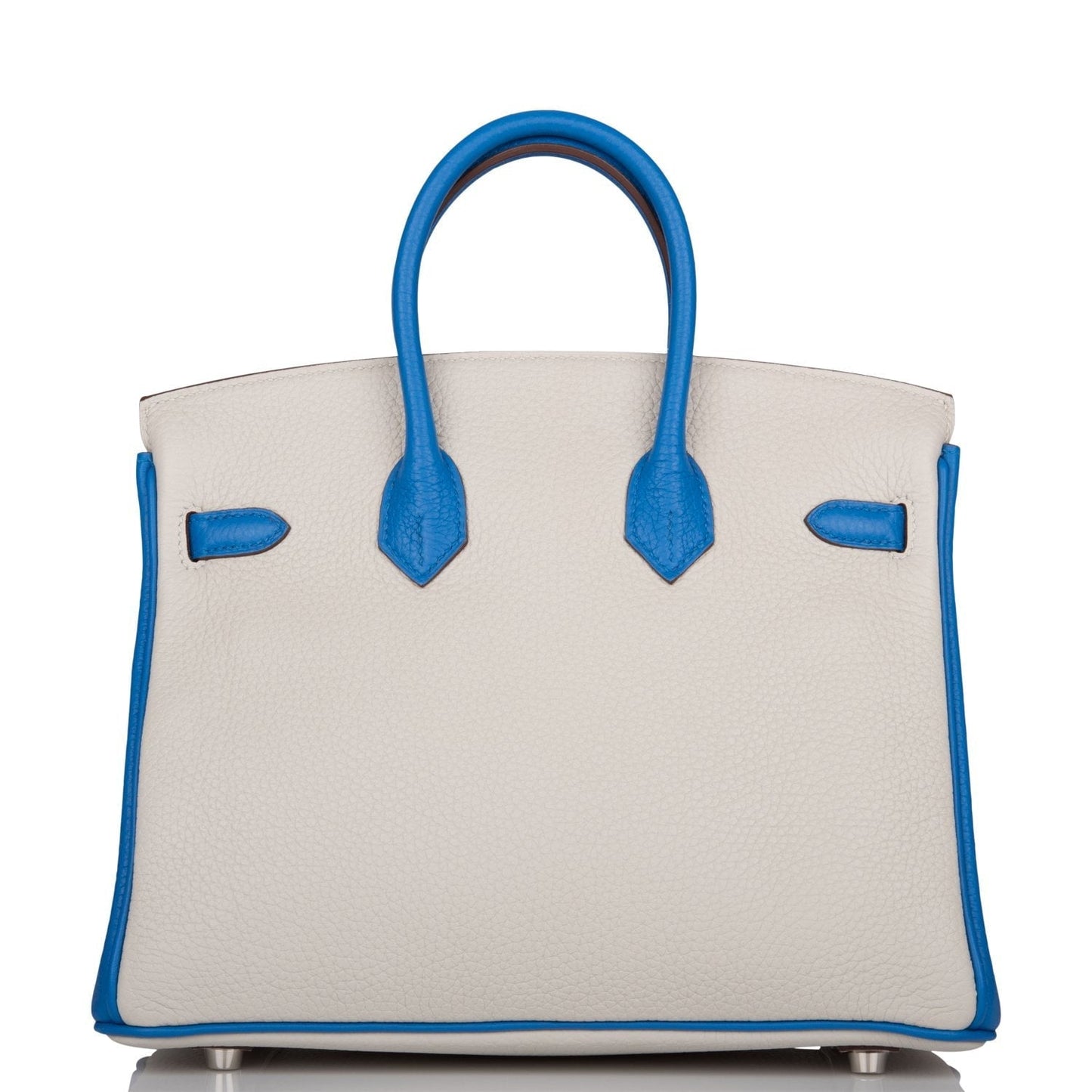 Hermes Special Order (HSS) Birkin 25 Gris Mouette and Mykonos Clemence Brushed Palladium Hardware