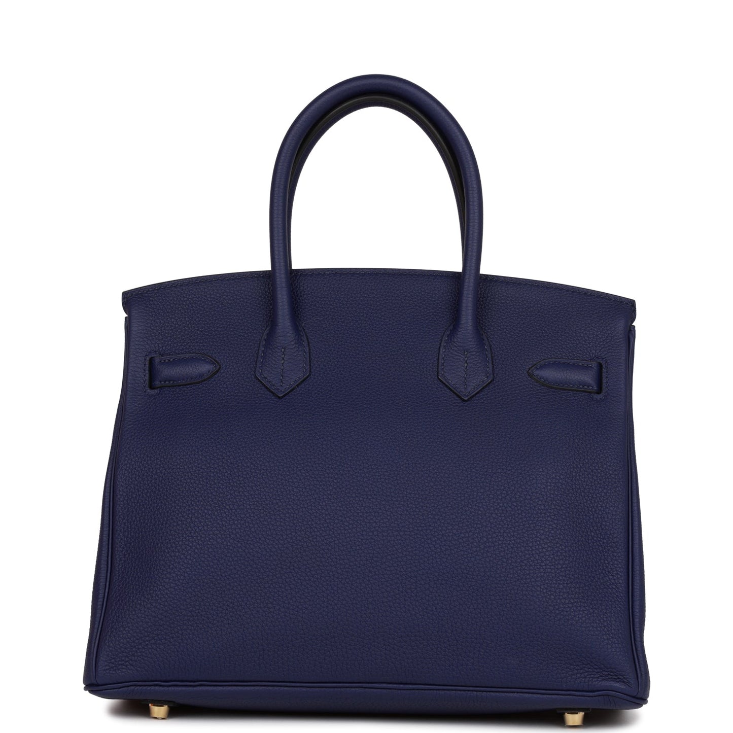 Pre-owned Hermes Birkin 30 Bleu Encre Togo Gold Hardware